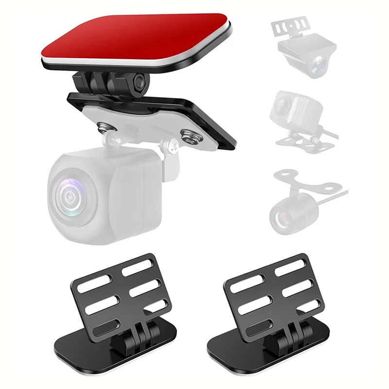B04C-Universal Rear Camera Mounting Bracket Dash Cam Mirror Cam Backup Camera Mount Rearview Camera Holder 4Pcs