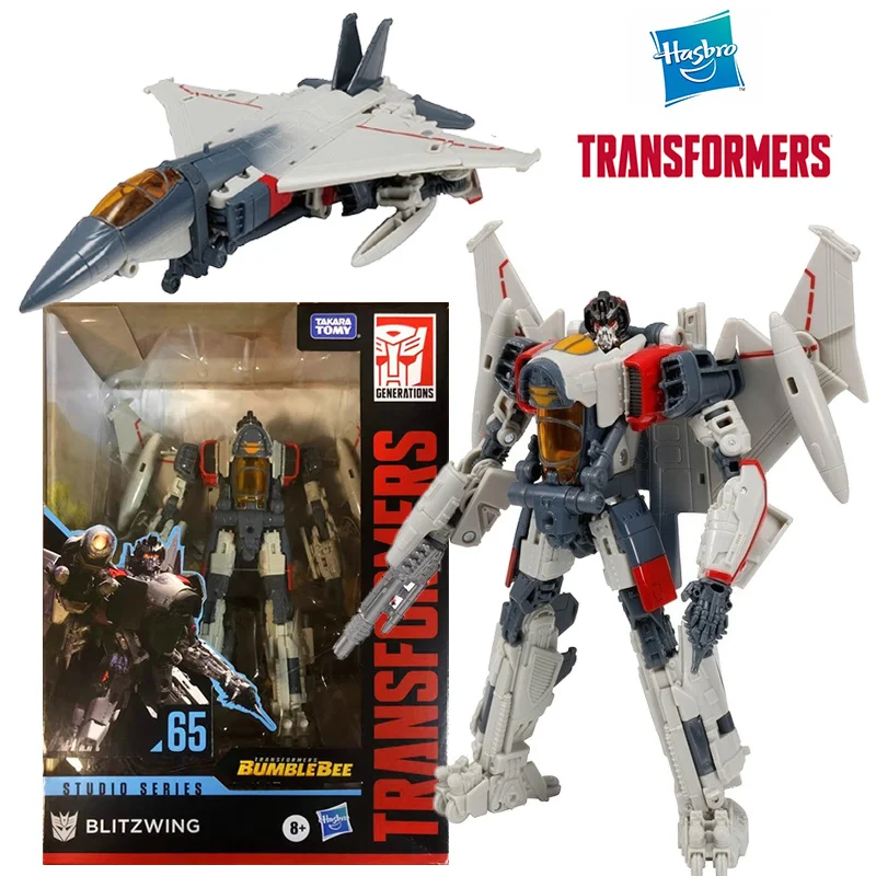 Hasbro Transformers Bumblebee Studio Series SS65 Blitzwing Voyager Class Anime Original Action Figure Model Toy Gift Collection