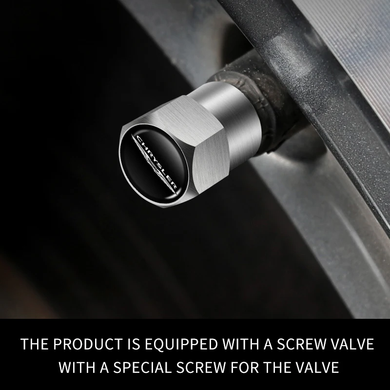 4 قطعة سيارة الإطارات صمام ينبع غطاء الألومنيوم الإطارات عجلة الجذعية غطاء صمام الهواء Airdust لكرايسلر 300c PT كروزر جراند فوياجر باسيفي