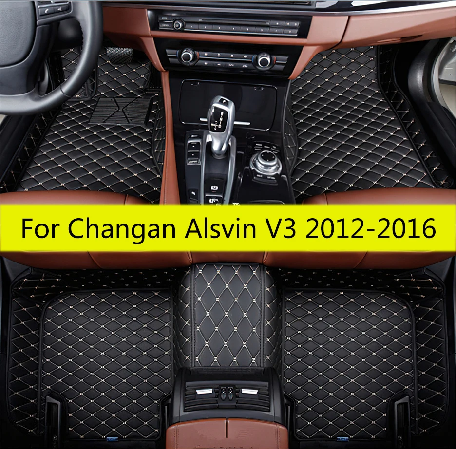 

Carpets For Changan Alsvin V3 2016 2015 2014 2013 2012 Car Floor Mats Accessories Automobiles Interior Products Parts Foot Pads