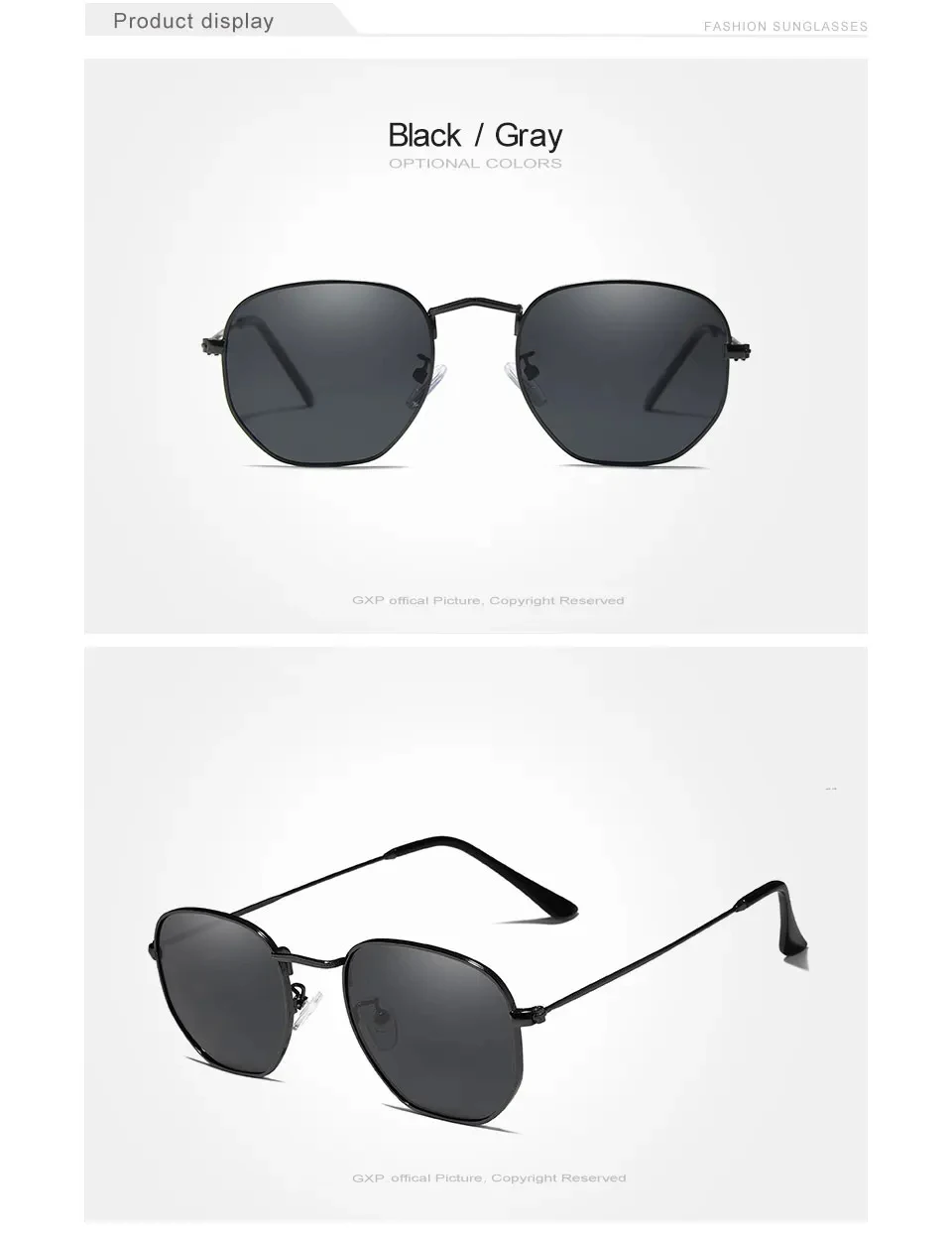 GXP Anti-glare Mode Sonnenbrillen Männer Polygon Retro Sonnenschutz Gläser Freizeit Gläser Outdoor Polarisierte UV400 Fahren Brillen – Detail 4