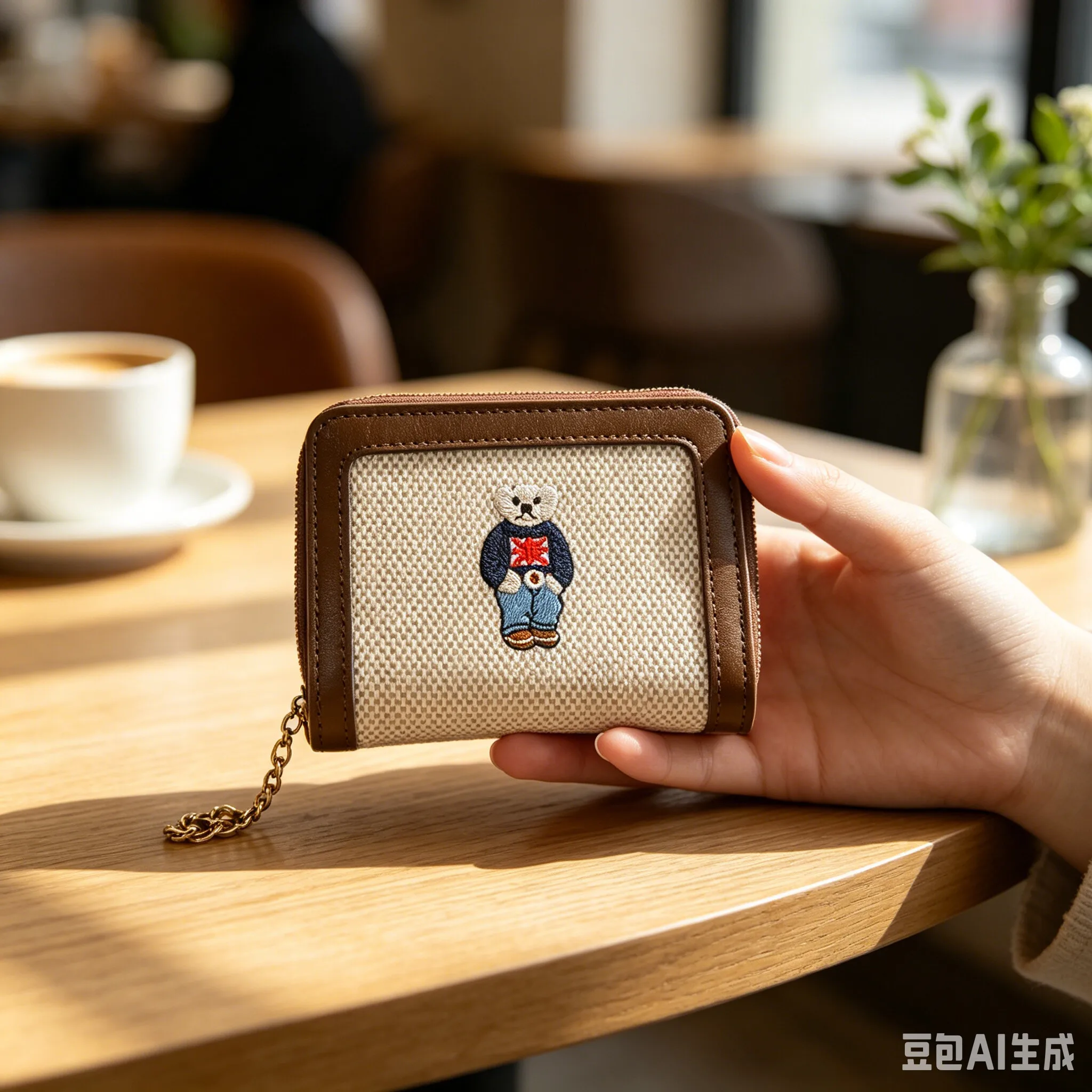 【Hot Sale】Cute Cat Wallets for Women Card Holder Small Purses with Zip Coin Pocket High Quality Square Hand Bags bag for women
