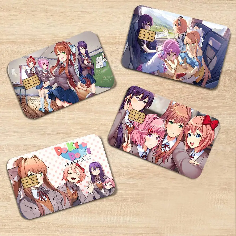 Doki D-Doki L-Literatuare Diy Credit Debit Card Sticker Party Sticker Decoration Waterproof Small Chip Card Skin Sticker