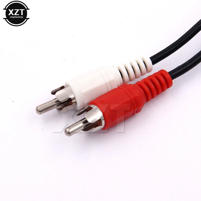 Universal RCA Cable 3.5mm Jack Stereo Audio Cable Female to 2RCA Male Socket to Headphone 3.5 AUX Y Adapter for DVD Amplifiers