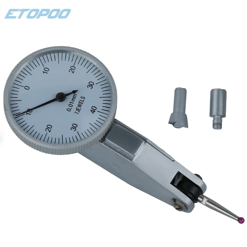 0-0.2mm 0.002mm 7Jeweld Miron Dial Test Indicator 0-0.8mm 0.01mm dial indicator dial Level Gauge  Scale Precision Metric Dovetai