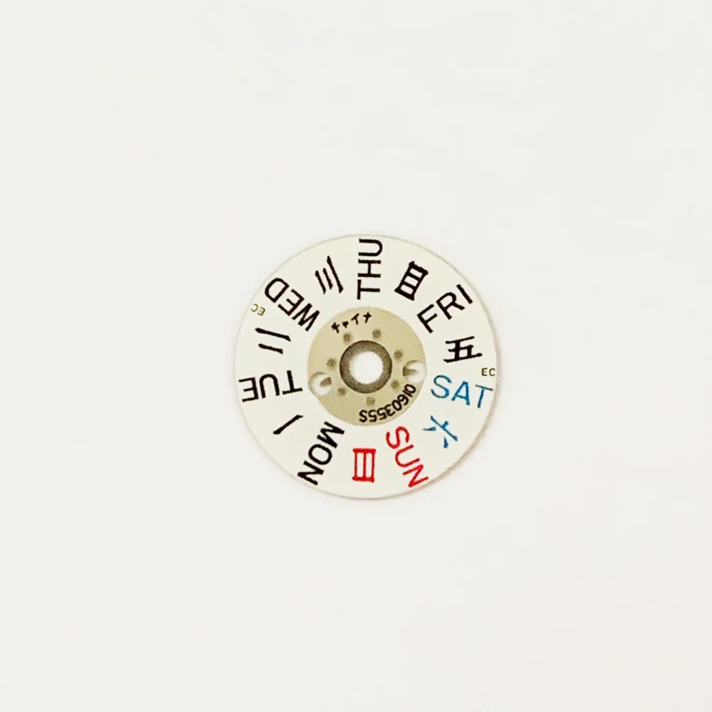 Watch Repair Parts Day Disc Suitable for NH06 Movement Day Wheel Watch Accessories Week Plate
