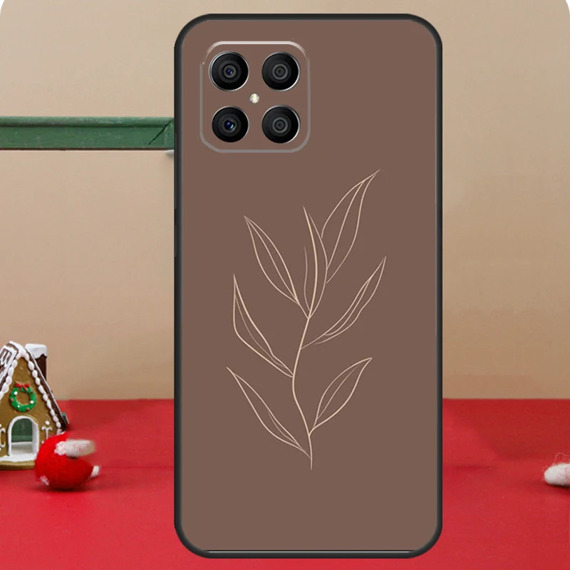 Abstract Plants For Huawei P30 P60 Pro P20 P40 P50 P Smart Z Nova 5T Honor 70 50 X8 X9a Magic 5 Lite Case