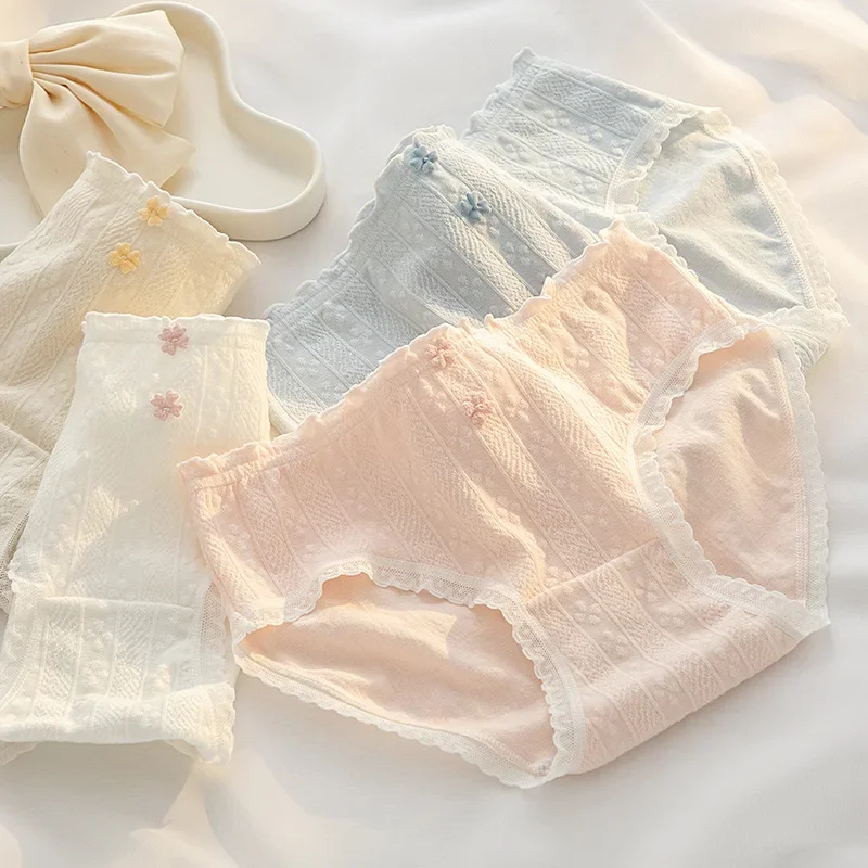 

Panties for Woman Underwear Cotton Sexy Breathable Soft Lingerie Female Briefs Girls Cute Solid Color Underpants
