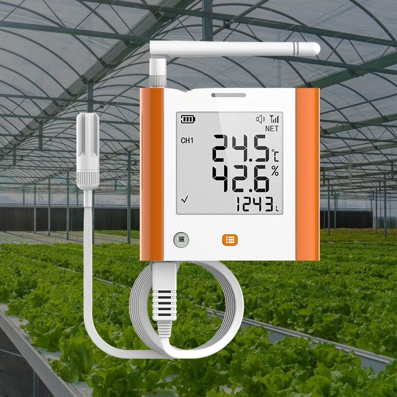 

Temperature monitoring recorder Soil detection Moisture high-precision mobile phone view Lifetime flow GSP-8G