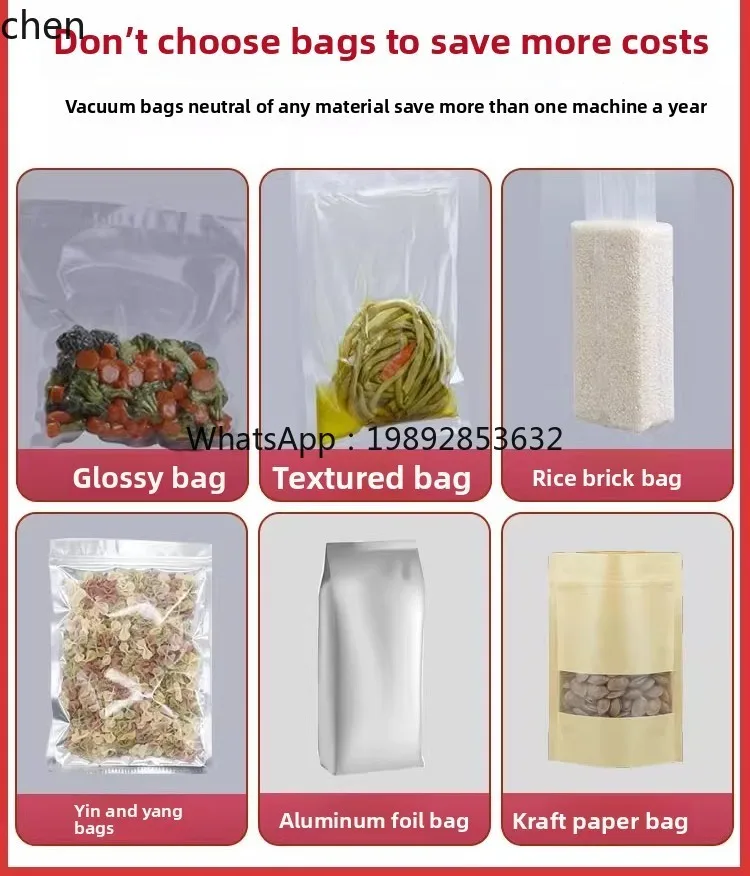 Vacuum Machine Food Packaging Machine Automatic Commercial Wet and Dry Plastic Sealing Packaging and Sealing Machine