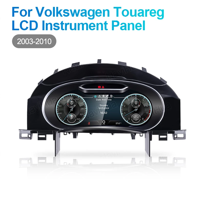 Applicable to Navihua Digital Cluster Dashboard Car Digital Display Speedometer Tachometer Automotive Auto Meter for VW Touareg