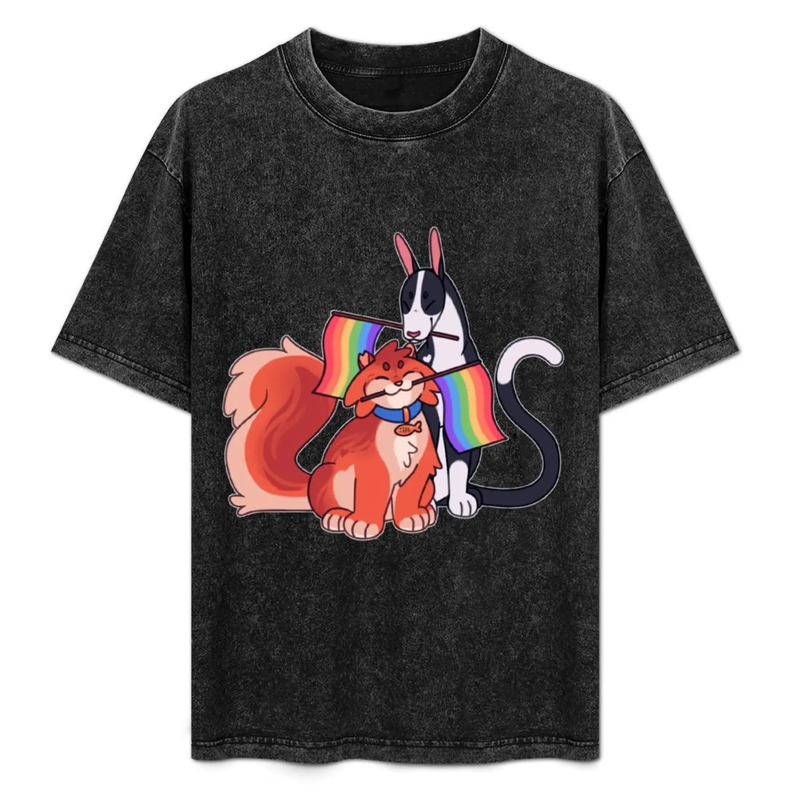 

Warrior Cats: Tallstar & Jake Pride T-Shirt Sweat Resistant Workout Tee Shirt