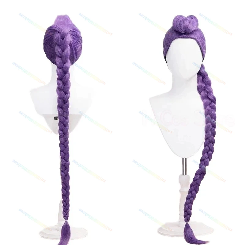 KPOP Demon Hunters Costume Rumi Wigs Cosplay Anime Mira Zoey Costume Wigs for Women Men Purple Braid Wig Halloween Cosplay Props