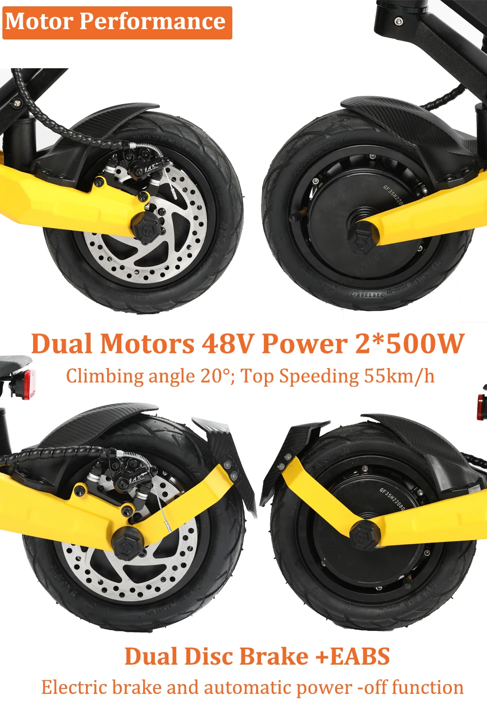 EU-Lager Neuestes Blade Mini Pro 48V 20,8Ah LCD-Display 2*500W Doppelmotor Upgrade App-Funktion Blade Mini Pro Elektroroller – Detail 9
