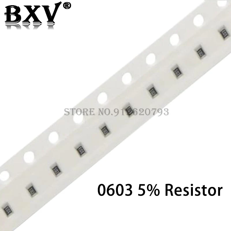 200PCS 0603 5% SMD Resistor 0R ~ 10M 1/10W 0 1 10 100 150 220 330 470 Ohm 1K 2.2K 10K 100K 1M 0R 1R 10R 100R 150R 220R 330R 470R