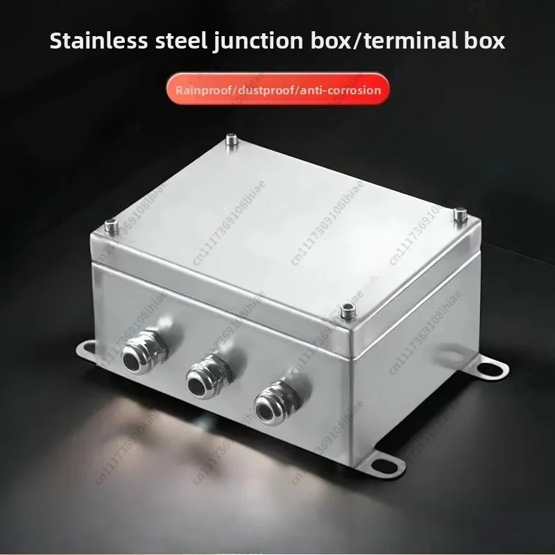 304 Waterproof Stainless Steel Terminal Junction Box Outdoor Sealed Cable Distribution Control Box