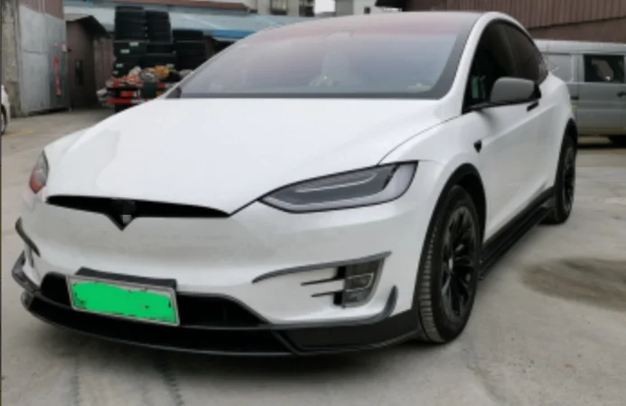 Model X Carbon Fiber Car Bodyki  for Tesla Model X 2016 2017 2018 2019 Front Lip Rear Diffuser Side Skirts Rear Spoiler