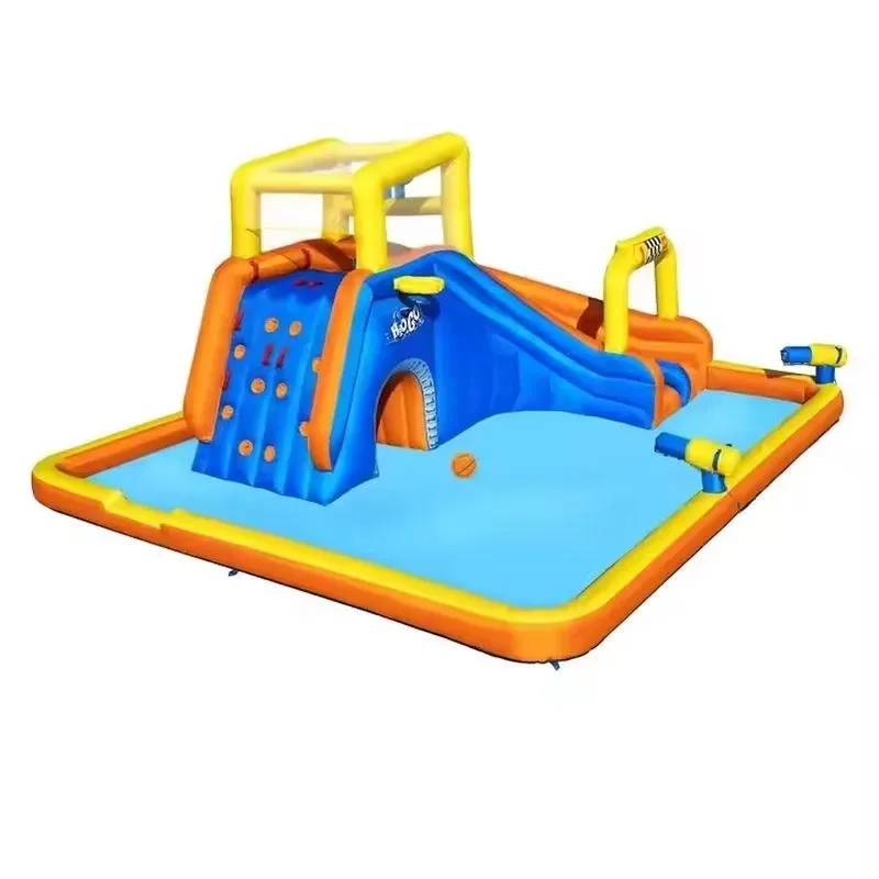Giant Inflatable Water Park Splash Court Outdoor PVC Inflatable Water Games for Adults and Kids Summer Fun