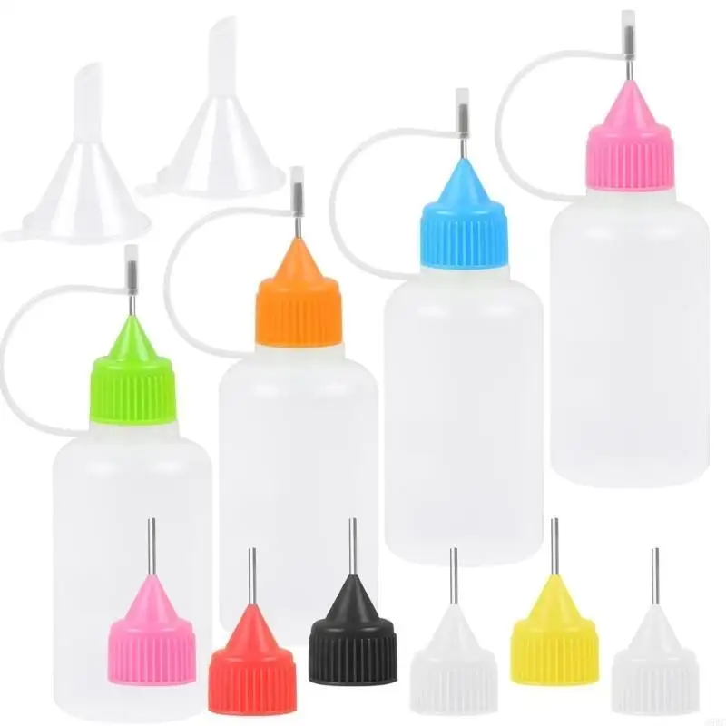 6Pcs Accuracy Applicator Bottles for Small Gluing Projects Paper Craft Tool Q5WC