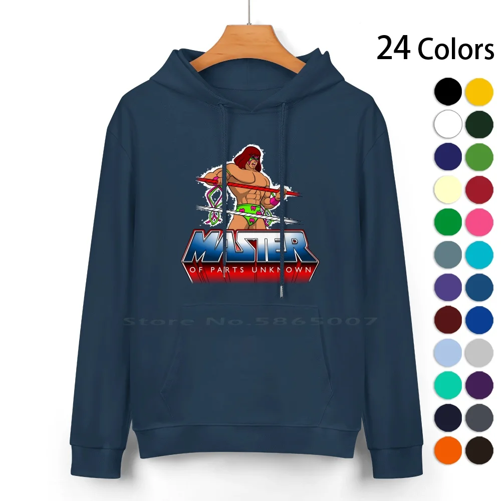 

Master Of Parts Unknown Pure Cotton Hoodie Sweater 24 Colors He Man Motu Masters Of The Universe Cartoon 1980s Wrestling Pro