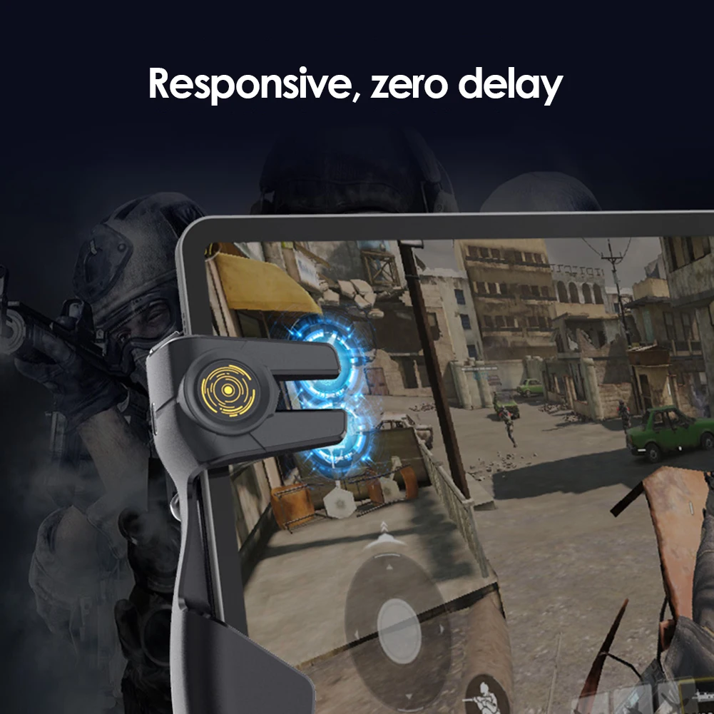 Six Finger Game Controller Gamepad L1R1 Fire Aim Button Joystick Gamepad Grip for Tablet Phone Mobile Trigger Handle