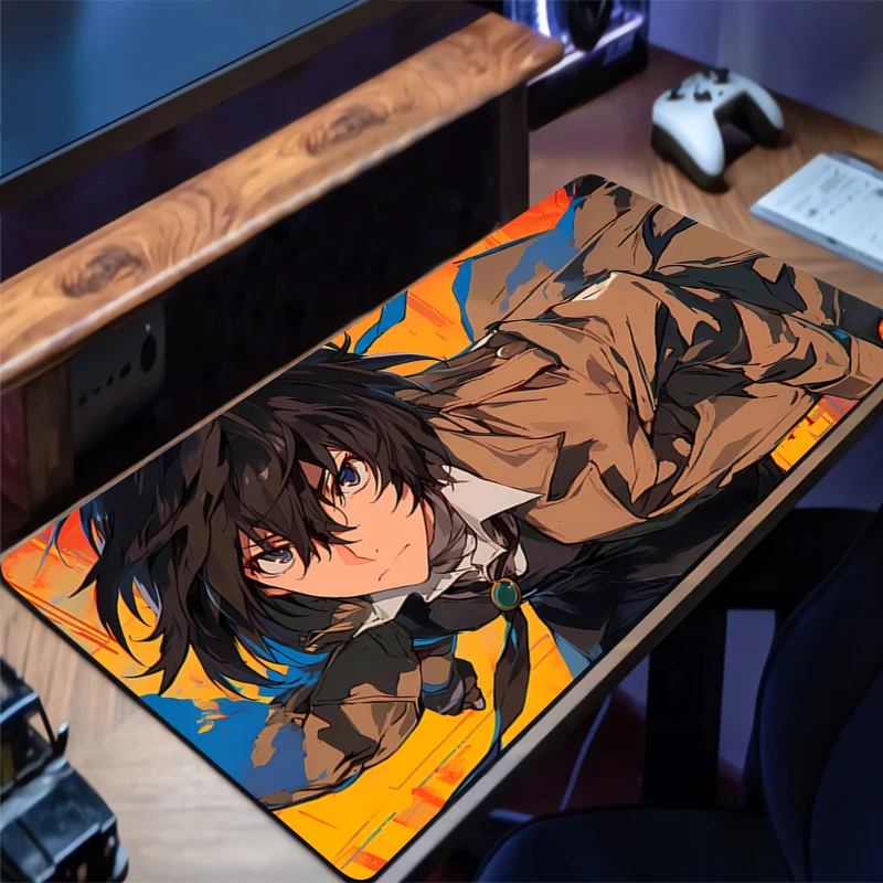 

Mouse pad big B-bungo Stray Dogs e-sports game player mouse pad laptop keyboard pad non-slip mat coaster PC Anime game Mousepad