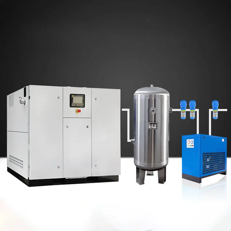 75 15 22 37 KW Oil Free Air Compressor Variable Frequency Water Lubricated Air Cooled for Food and Hospital Use