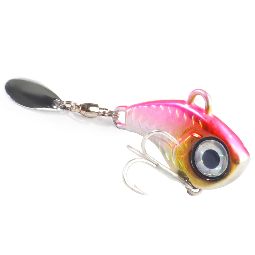 Wobble Rotierende Metall VIB Vibration Köder Spinner Löffel Jig Angeln Lockt 10g 20g 30g Künstliche Harte köder Pailletten Pesca Köder