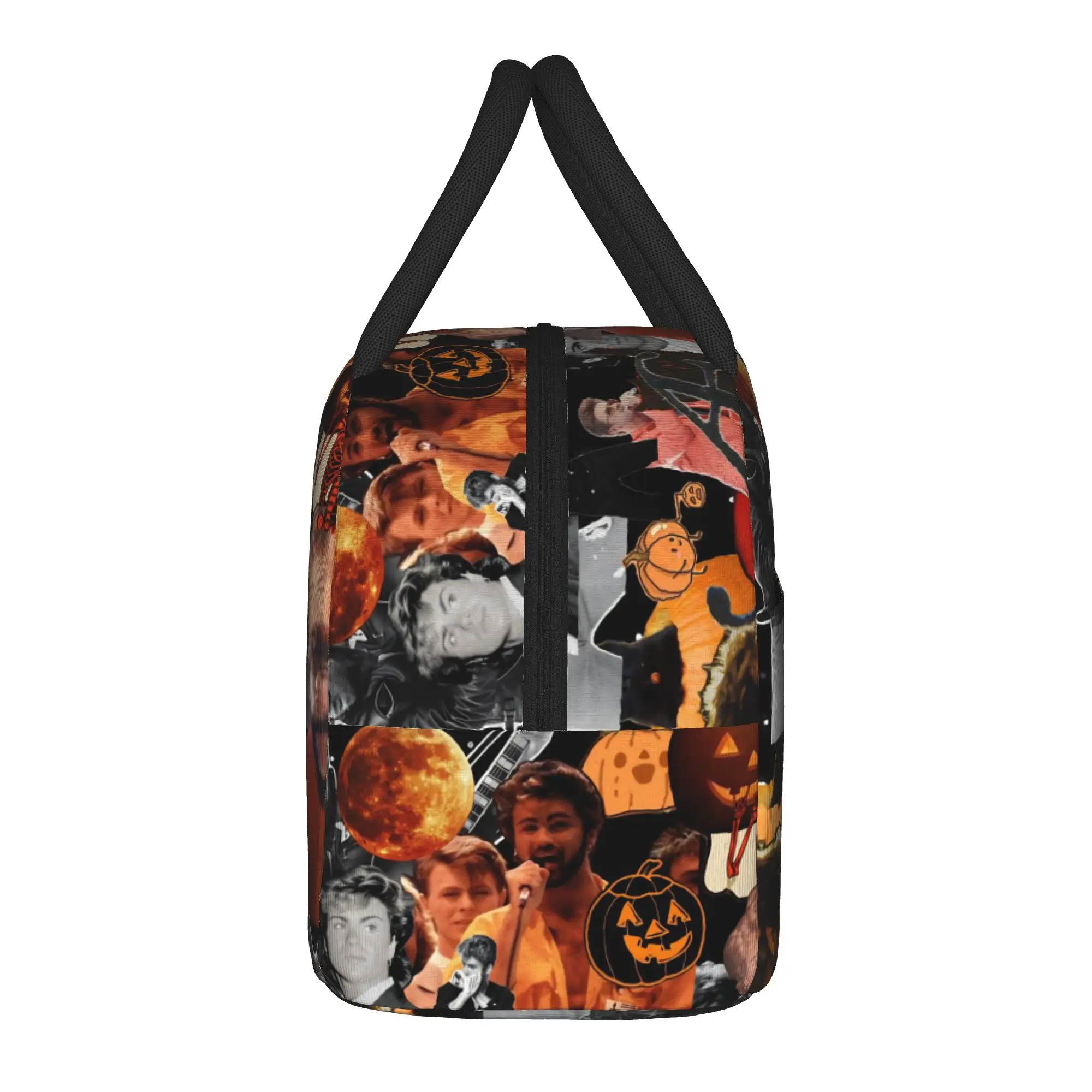 George Michael British Singer Lunch Bag Cute Lunch Box For Adult Picnic Convenient Cooler Bag Oxford Print Thermal Tote Handbags