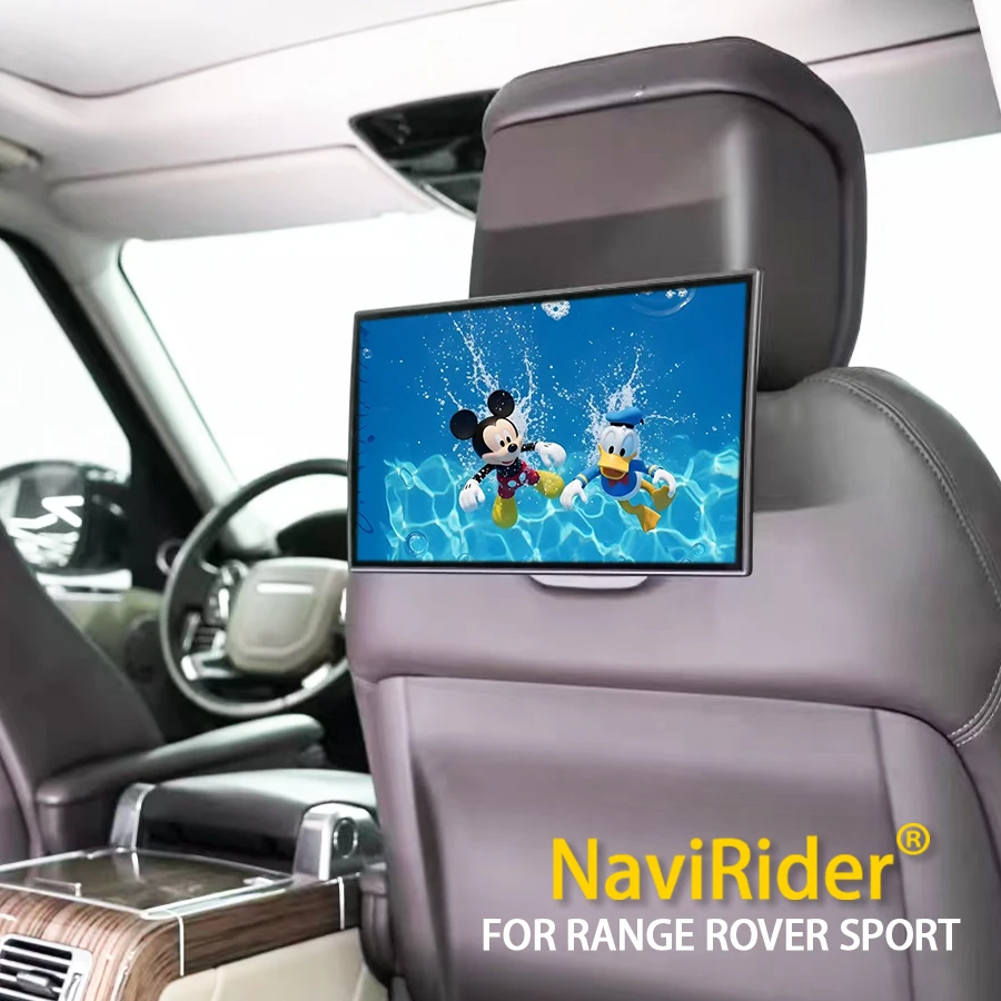 For Land Rover Range Rover Sport 2014-2025 Headrest Android Auto Carplay Rear Seat Entertainment Screen Multimedia Video Player