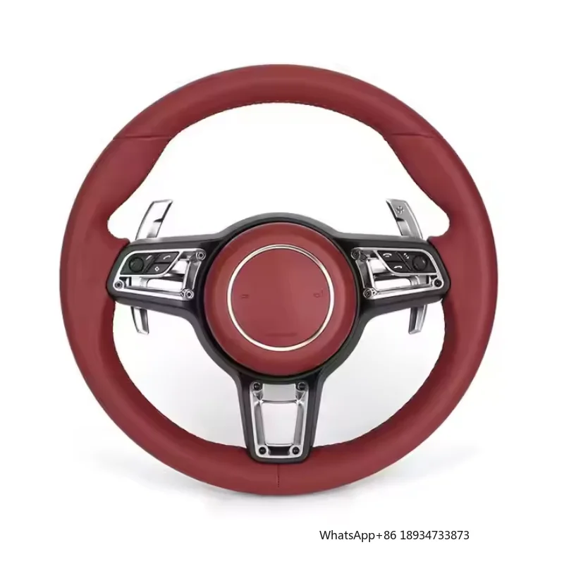 

Upgrade Volant Lenkrad Full Leather Steering Wheel for 911 Boxster 987 996 GT2 Cayenne 957 958 Cayman 981 Panamera Macan