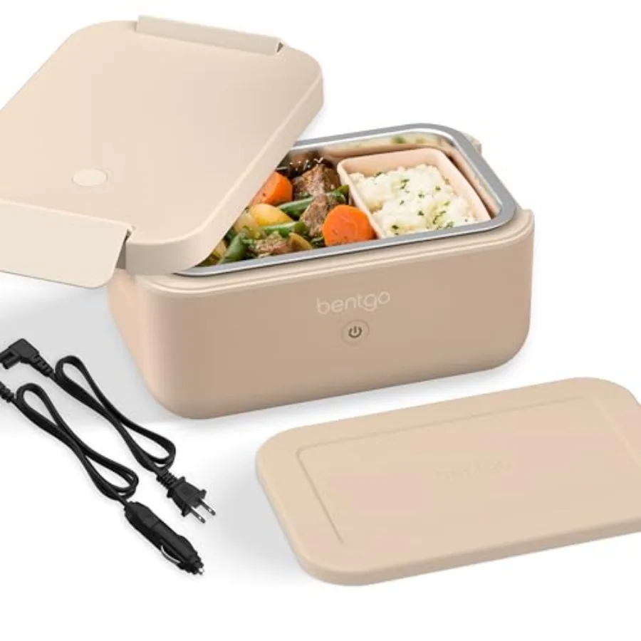 

Heat - Electric Lunch Box - Portable Food Warmer for Adults, Heated Lunch Box for Work, Travel, School and On the Go, Plug Into