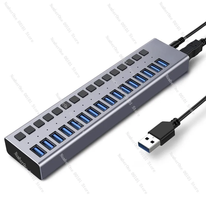 

Многопортовая USB-док-станция для расширения ноутбуков и мобильных устройств, встроенный распределитель питания для мыши, флэш-накопителя