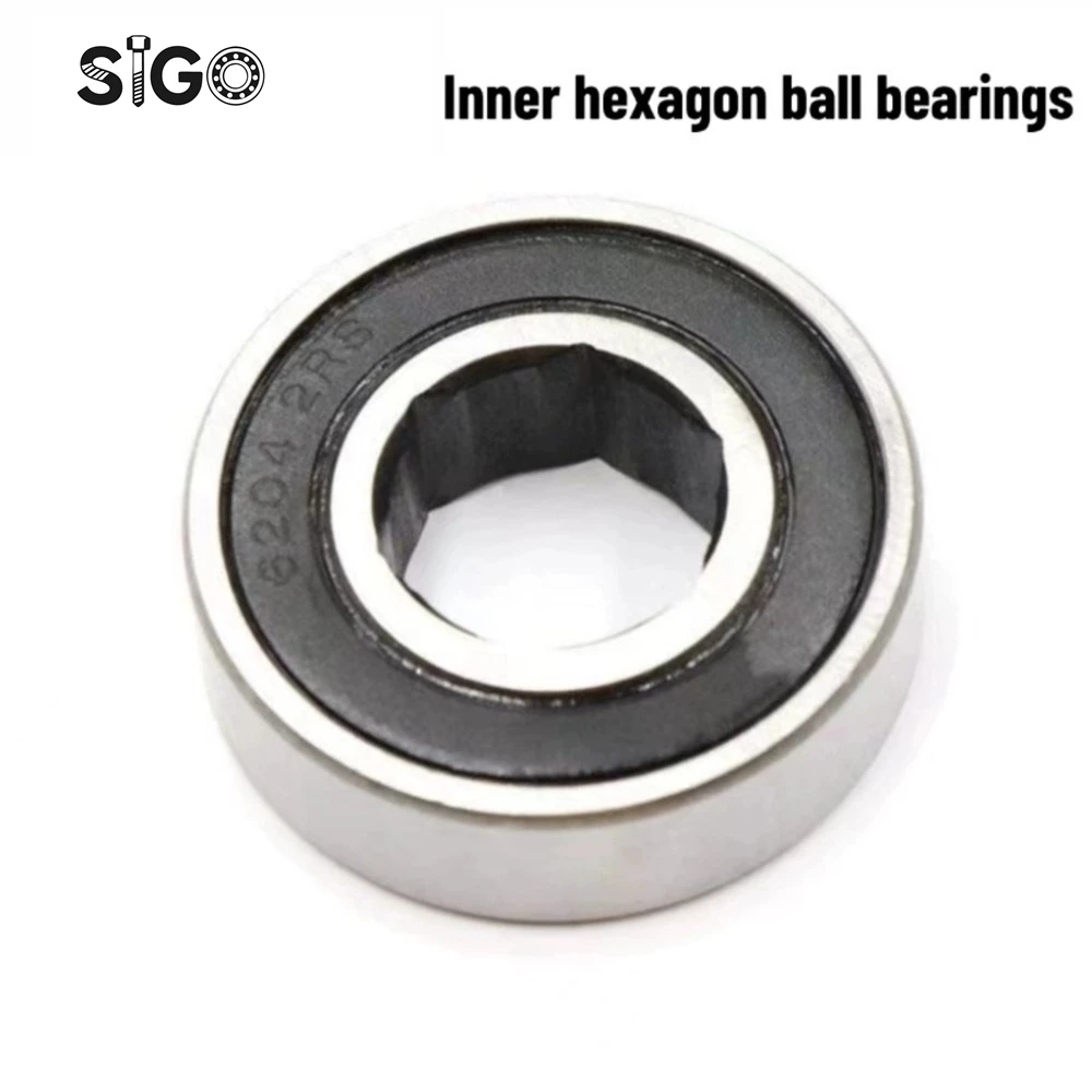 2PCS Hexagonal Bearing 6003-2RS 16X35X10mm 17x35x10MM Agricultural Machinery Bearing Non-standard Deep Groove Ball Bearings