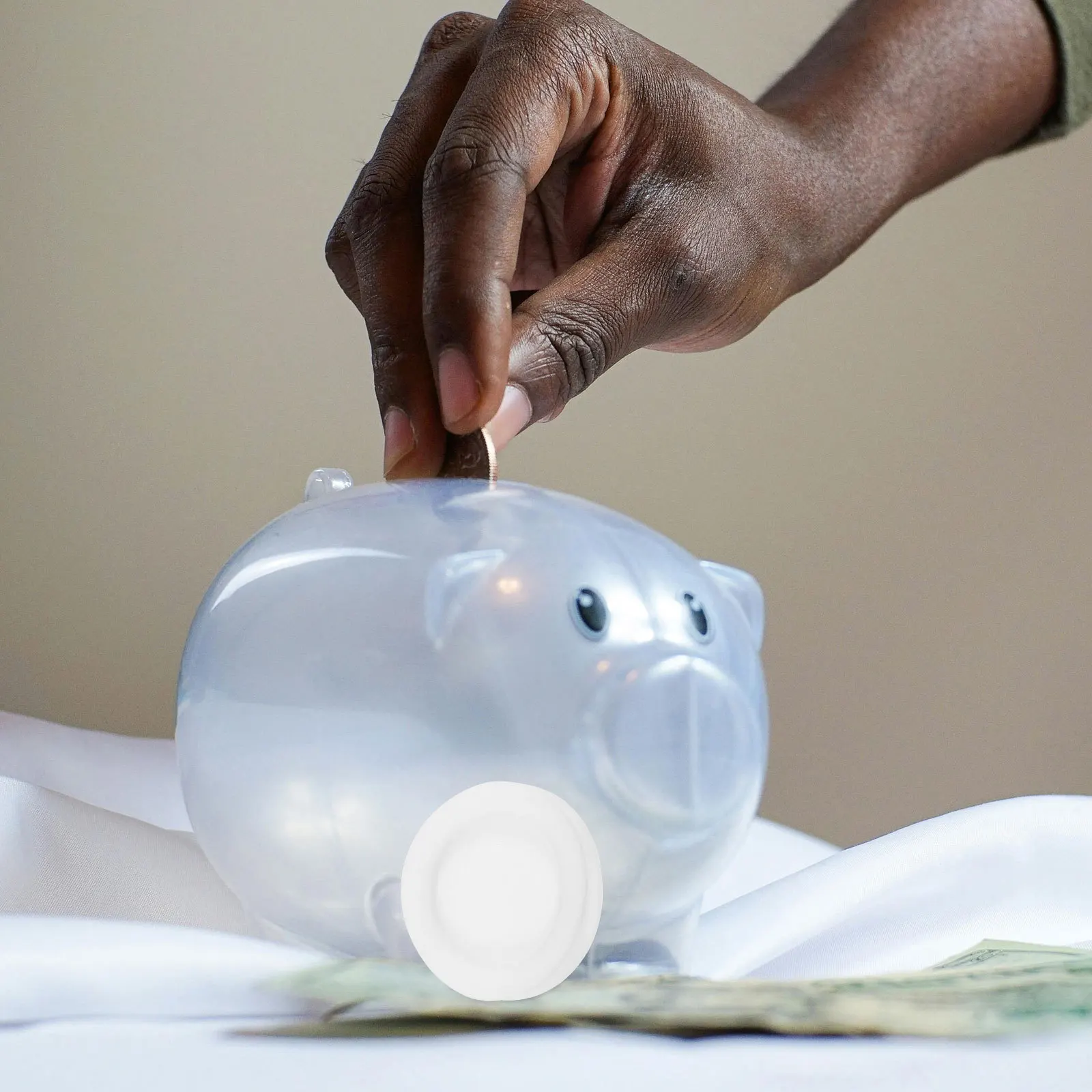 5 قطعة سدادات PVC مستديرة لبنك الخنزير استبدال المكونات سدادة حصالة صندوق أسفل ختم قبعات 26 مللي متر 25 مللي متر 30 مللي متر 32 مللي متر 38 مللي متر #3