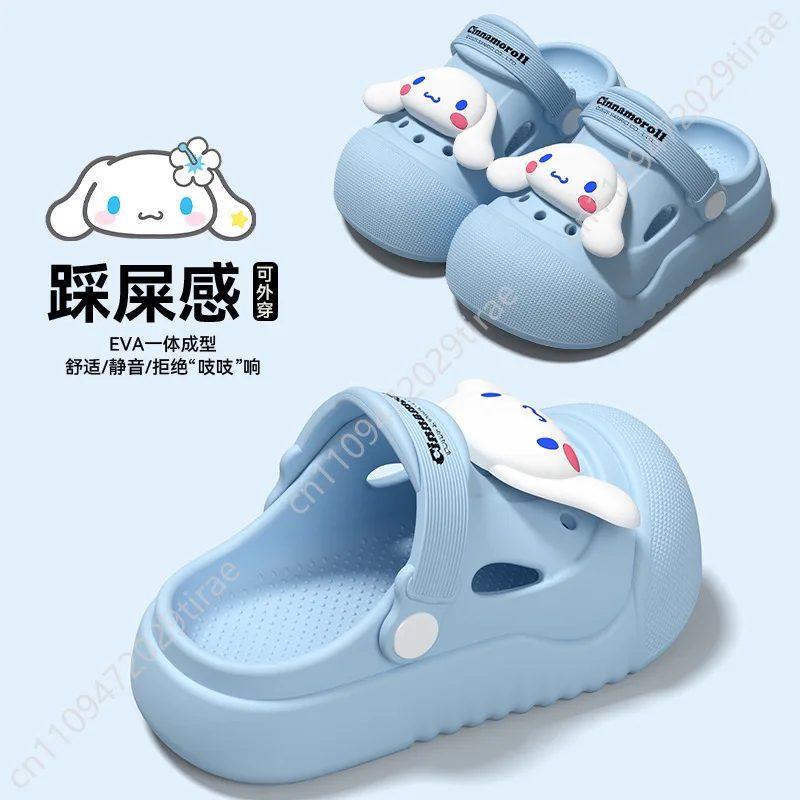 Sanrio Slippers Home Slippers Hello Kitty Kuromi My Melody Cinnamoroll Pompompurin Men Women Beach Pool Sandals Summer Slipper view 4