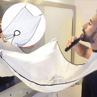 Beard Catcher Men Self-shaving Apron Adlut Cape Bib Apron With Mirror Suction Cup Hair Shave Beard Catcher DIY Bathroom Supplies