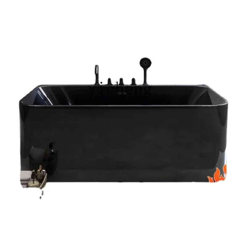 Picture 4: Household Light Luxury Spa Full Black Acrylic Constant Temperature Heating Bathtub