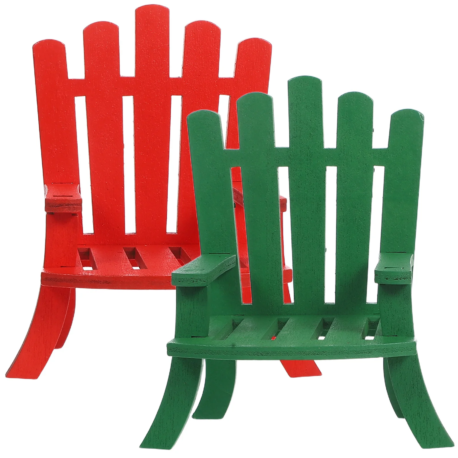 2 stuks miniatuur houten strandstoelen schaal 1:12 realistisch poppenhuismeubilair zomerthema decoratie fotografie rekwisieten