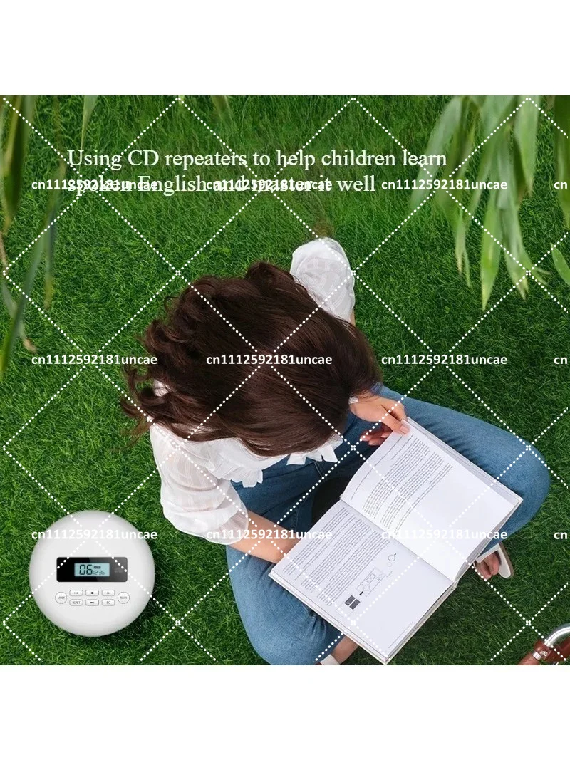 Portable CD Player with Bluetooth, MP3 Music Player for English Listening & Repeating, Compact Design