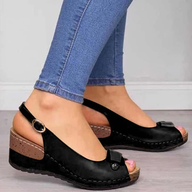 summer 2023 shoes for women Chunky Platform Wedges Slipper Sandals Open Toe Shoes Sandals Women Summer platform shoes