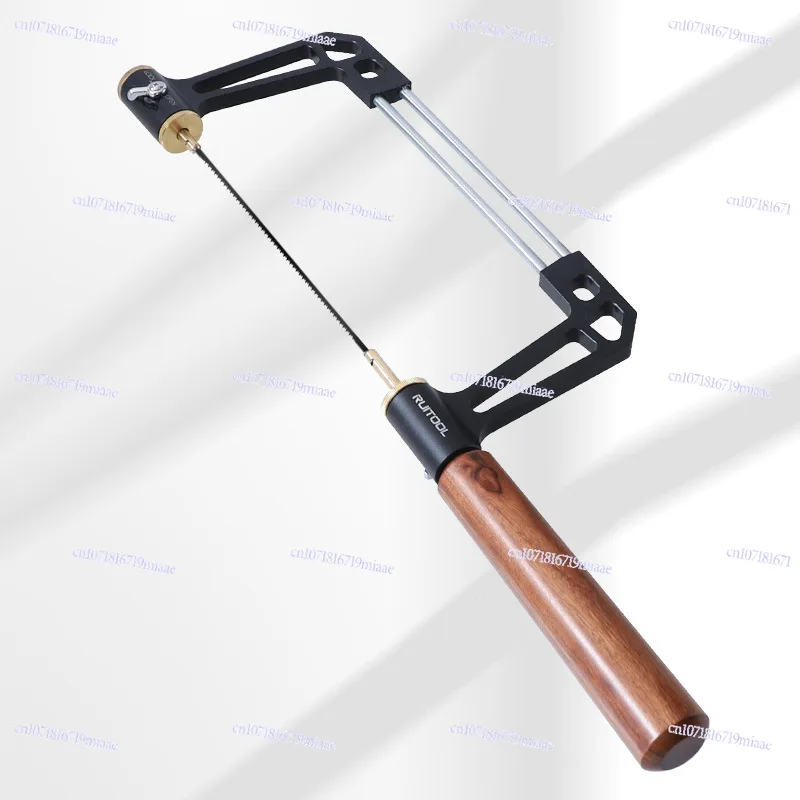 Small aluminum alloy saw bow pull flower hand modeling hollow woodworking model DIY jewelry wood curve