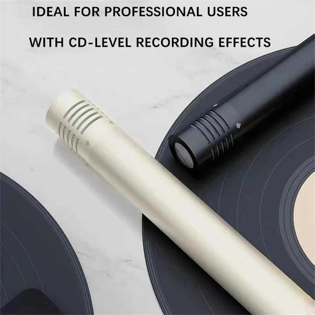 

B47C 1 Pair C02 Pen-Shaped Condenser Microphone Shockproof Clip Microphone Piano Mic Pen Type Instrument Microphone B