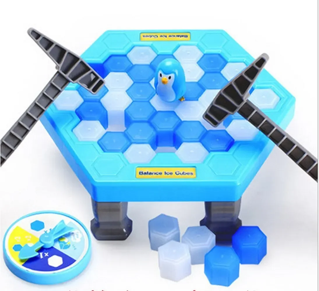 EBOYU Penguin Ice Breaking Puzzle Toys Save the Penguin Table Trap Game Set,Desktop Game Parent-child Game