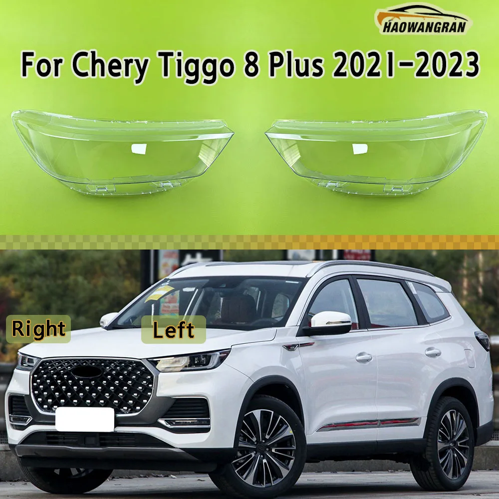 

For Chery Tiggo 8 Plus 2021 2022 2023 Transparent Headlight Cover Headlamp Lens Shell Replace Original Lampshade Plexiglass