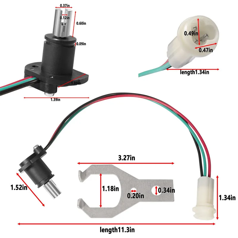 YMT Marine Potentiometer Trim and Tilt Sender Sensor Kit Fit for Volvo Penta 290 SternDrives AD/DP/SX/EF/by/LK/KAD/TAMD (2Pack)