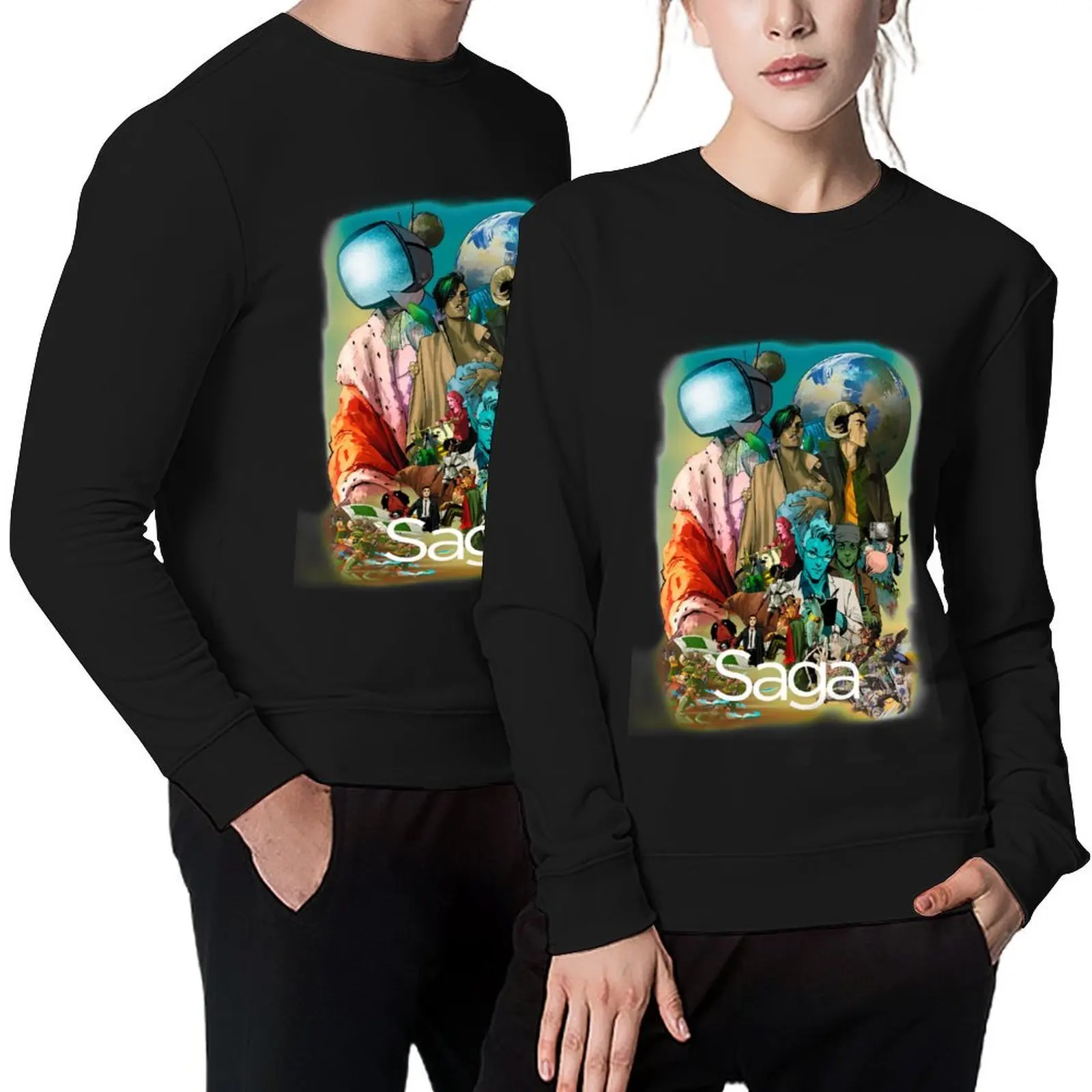 

Saga comic Characters geek Pullover mens designer clothes men wear men's autumn clothes tracksuits men's sweatshirt