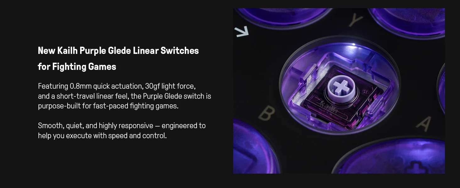 8BitDo All-Button Arcade-Controller für Switch & Windows – 3 Verbindungsmodi, flache lineare Schalter, 4 programmierbare Tasten – Detail 24