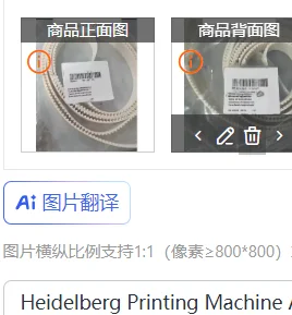 

Heidelberg Printing Machine Accessories Heidelberg FH.1107871/05 Original Imported Belt