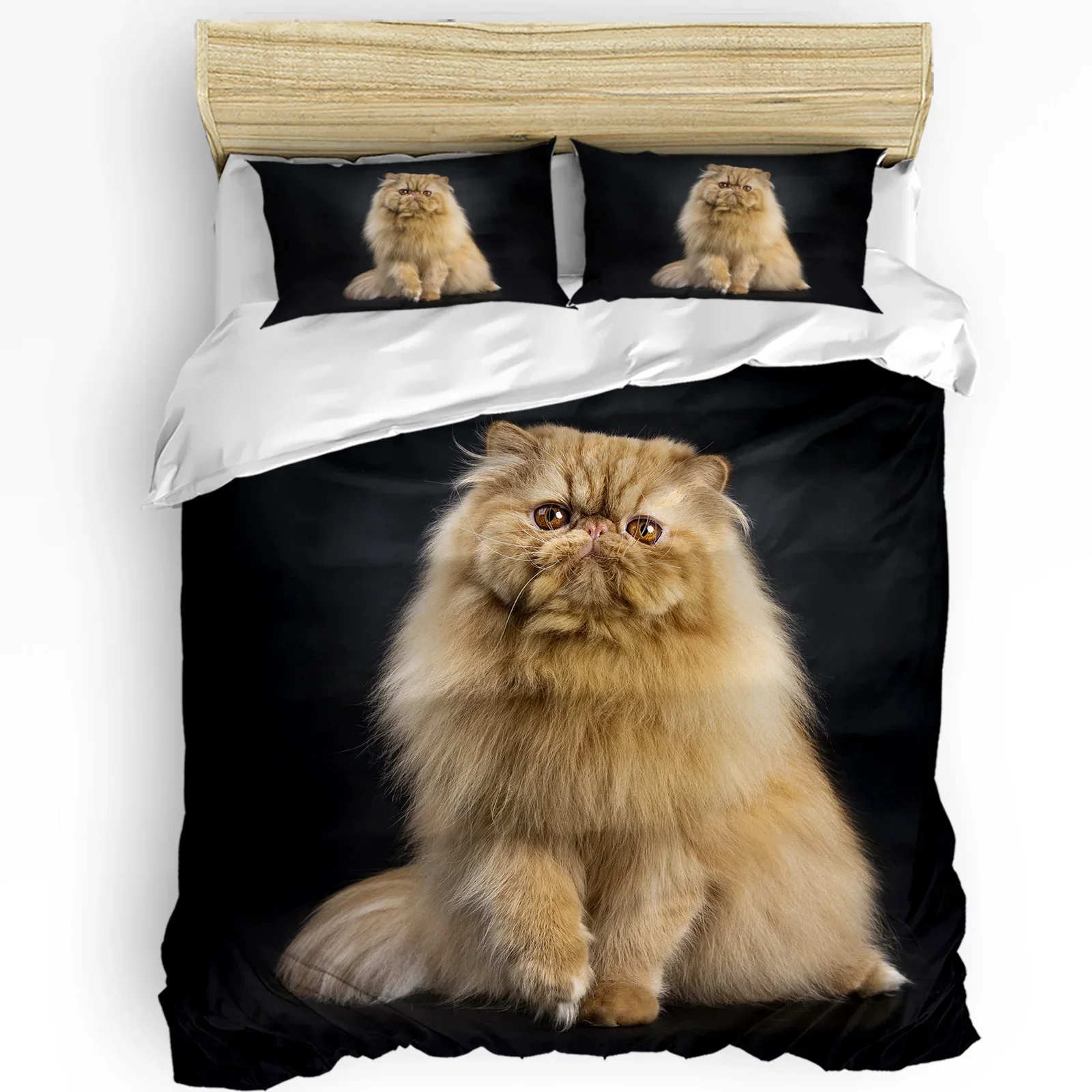 

Cute Pets Cat Duvet Cover Bed Bedding Set For Double Home Textile Quilt Cover Pillowcases Bedroom Bedding Set (No Sheet)